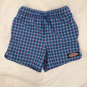 Vineyard Vines Blue and Red Kids Swim Trunks